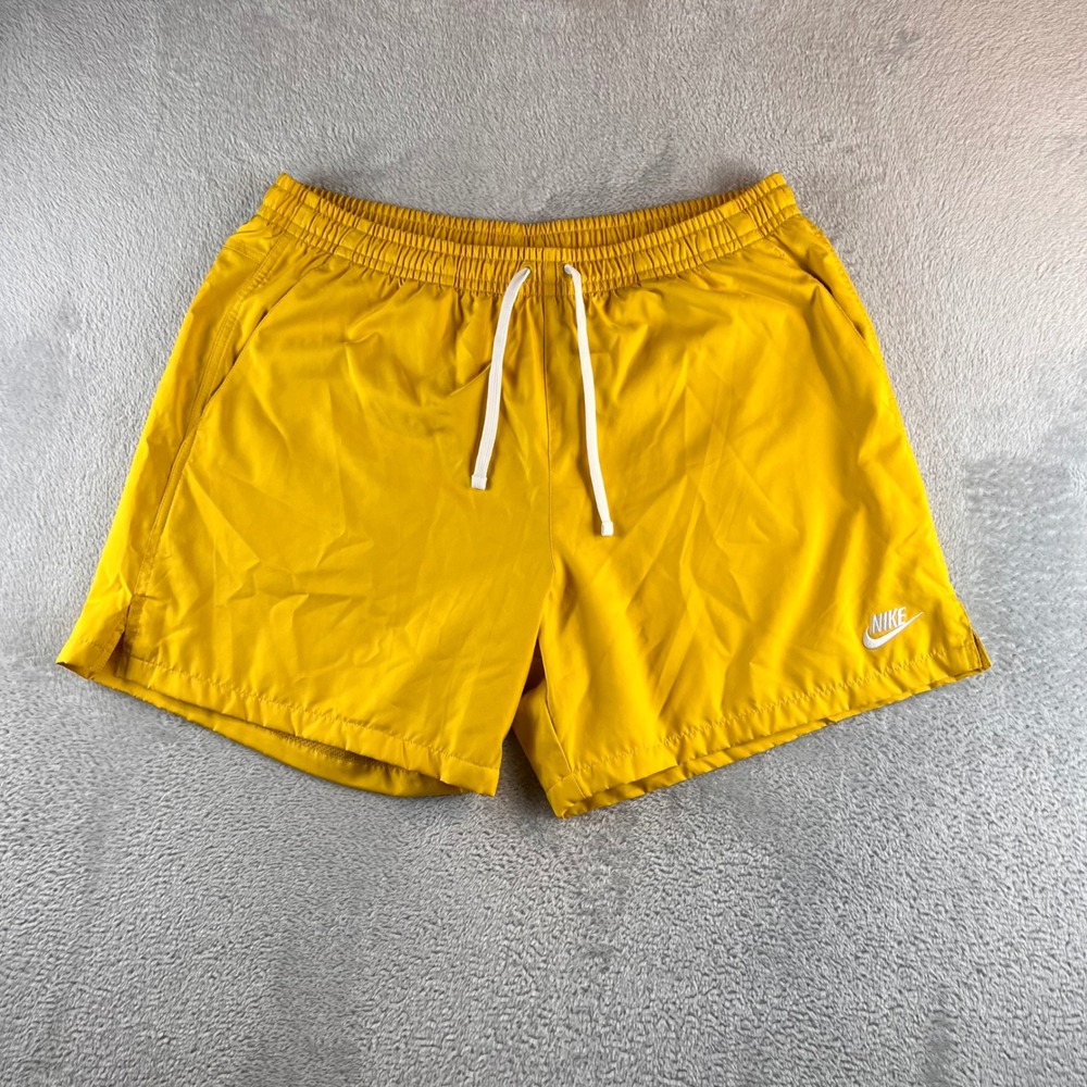 Nike Mens Sportswear Woven Flow Shorts Yellow AR2382-709 XL